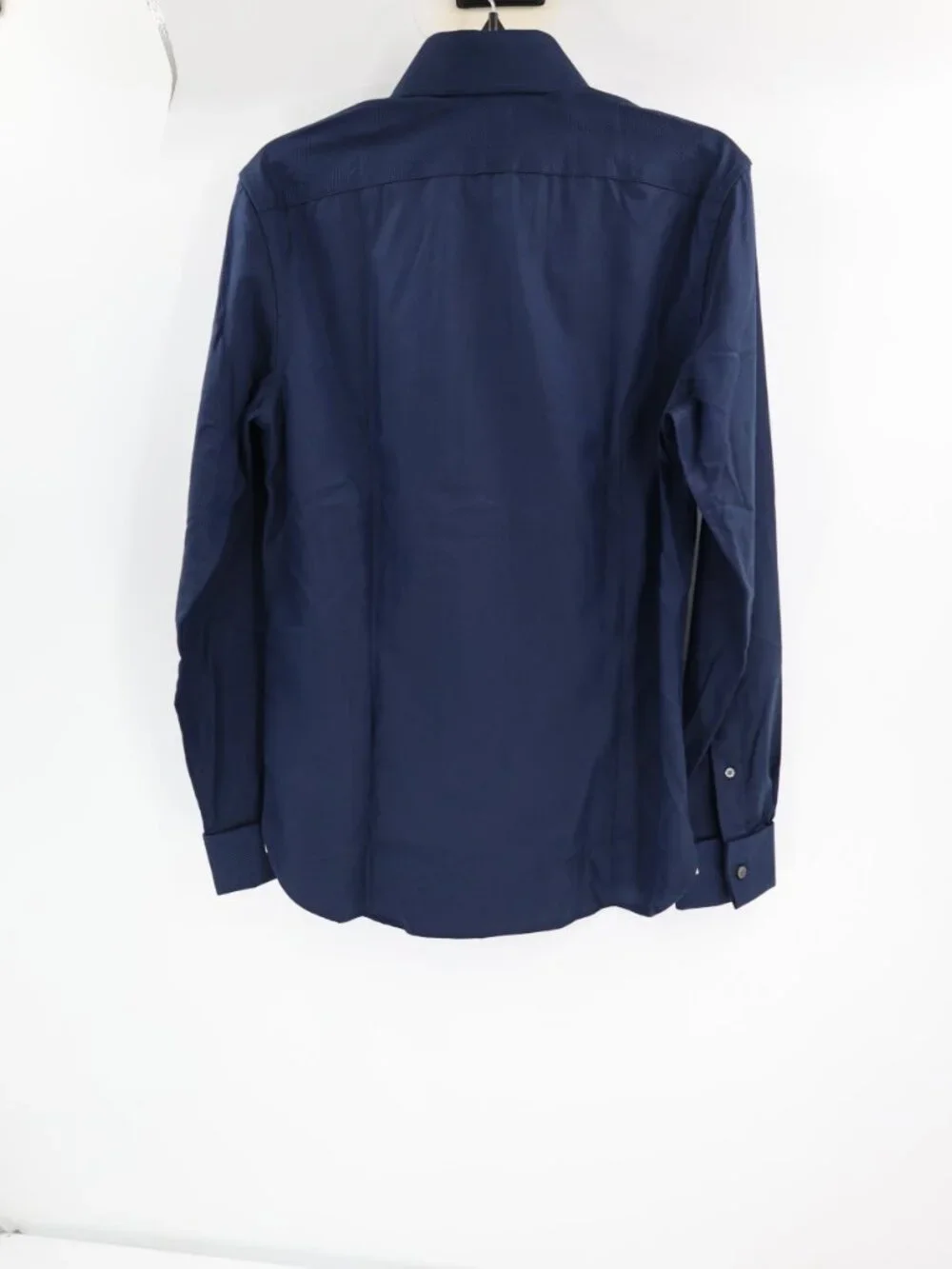 NWT Banana Republic Dress Shirt Mens Small True Slim Fit Herringbone Button Blue